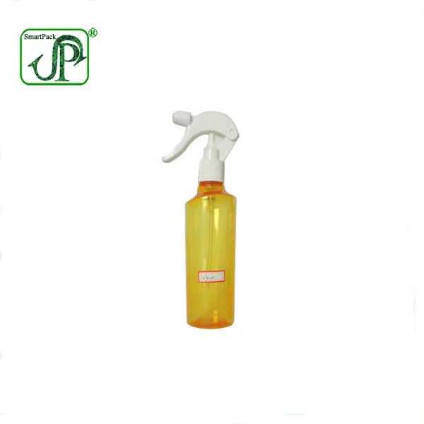 2023 hot sale Empty 250ml trigger spray bottle amber PET Bottle cosmo round 8oz plastic bottle