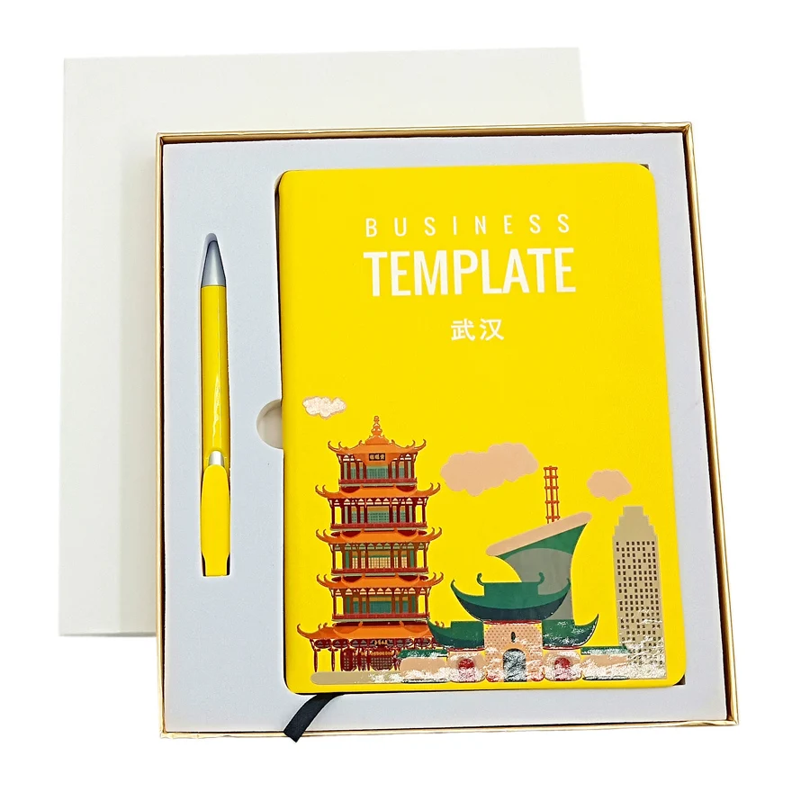 
stationery leather notebook pen gift set 