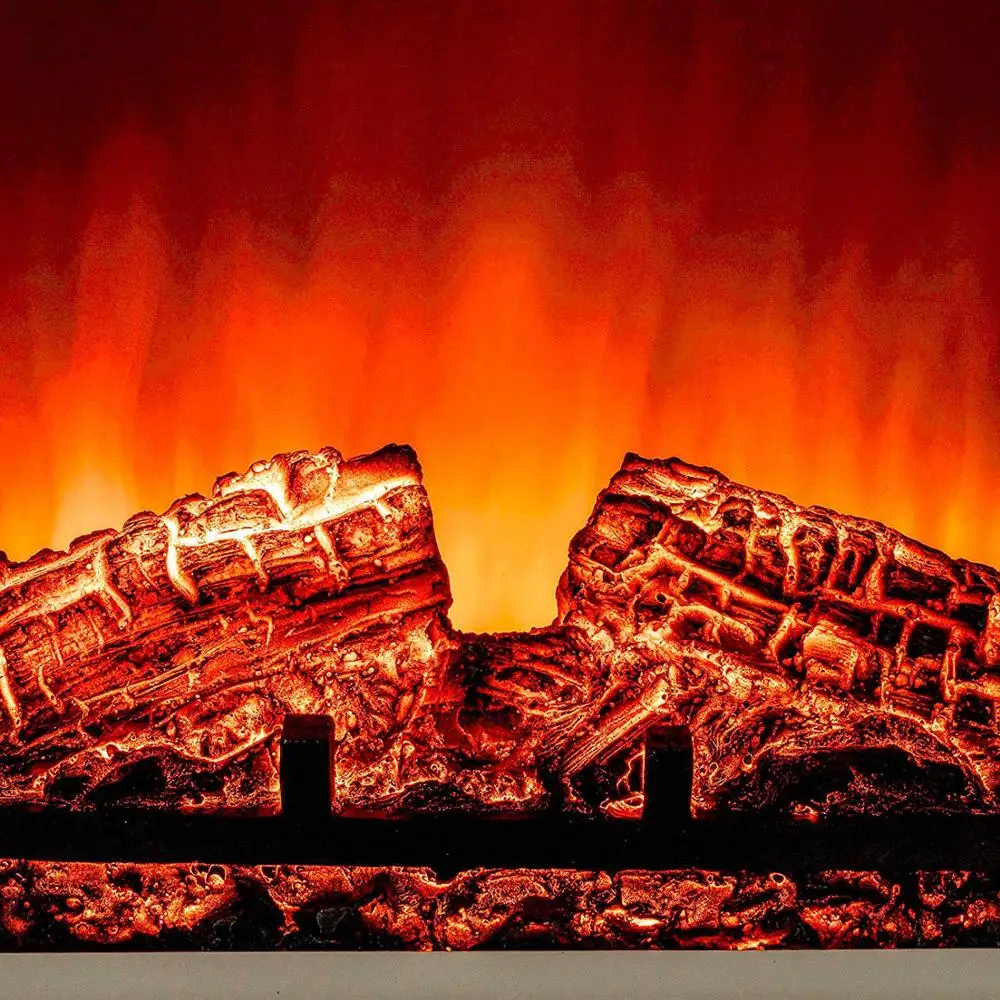 led logset flame light with One glass door Red modern electric fireplace stove heater