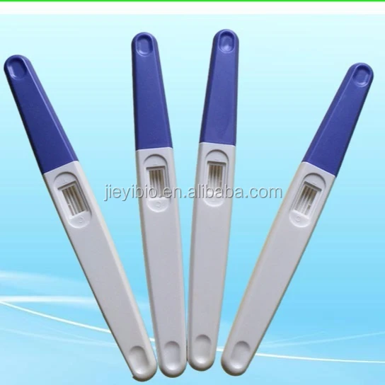 Одноступенчатая пластиковая Кассета для быстрого тестирования мочи HCG для беременных, тест на беременность средний поток