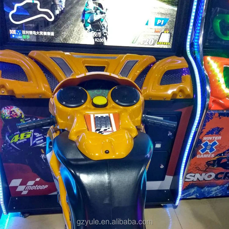 game machine arcade motor bike driving simulator motor rancig game machine h p motor car racing game machine