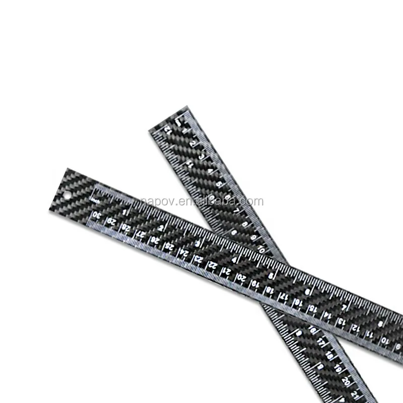 Высококачественная Точная линейка из настоящего углеродного волокна 30 см/12 дюймов