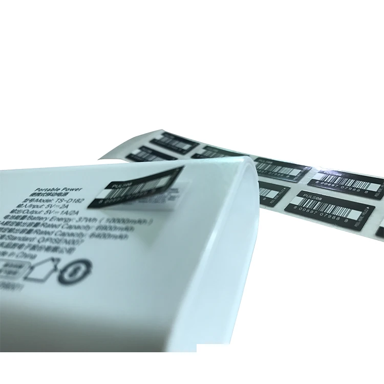 manufacturers printing barcode adhesive sticker peel here label Waterproof self-adhesive sticker