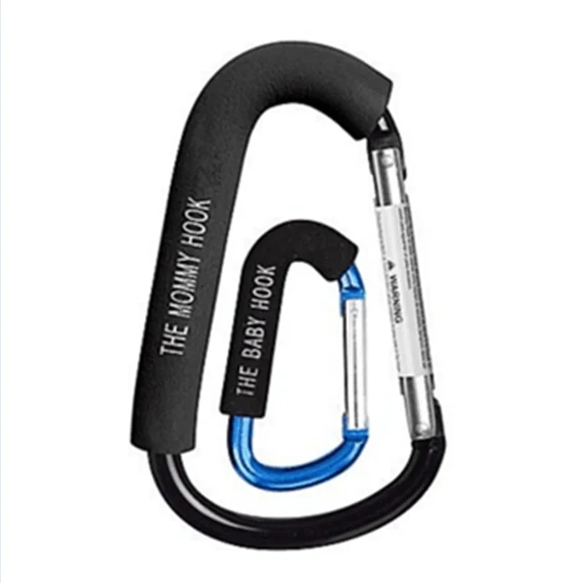 Aluminum  mommy hooks & baby hook  Stroller accessory hook big shape Aluminum carabinier