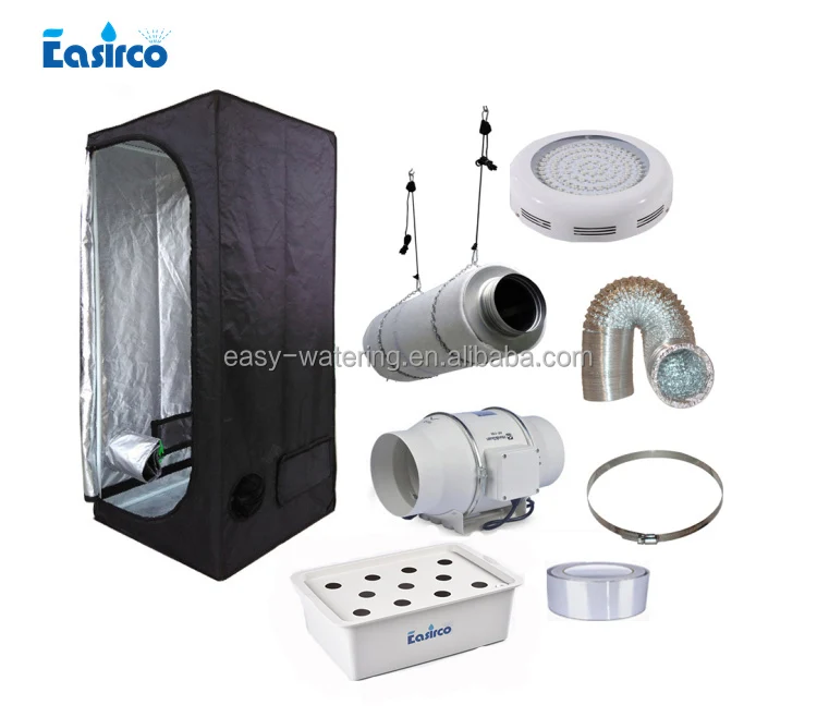 Гидропоника системы выполните 60x60x140 см расти палатку комплекты/DWC системы ведро/растет свет /вентиляция оборудования