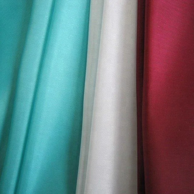 
Fashionable New Design Fabric 100% nylon plain dyed Organza for wedding dress 