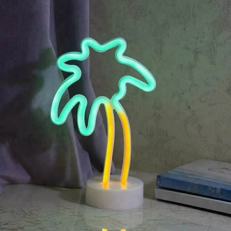 Palm Tree LED Neon Table Lamp