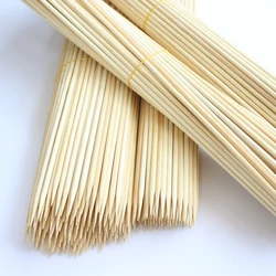 Высококачественные Натуральные 50 см Бамбуковые круглые палочки для запекания зефира