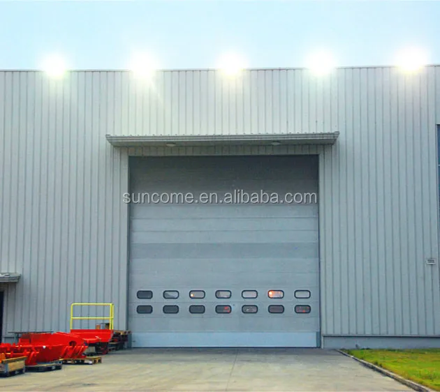 Высокое качество Высокая частота двигателя промышленные секционные двери ролик