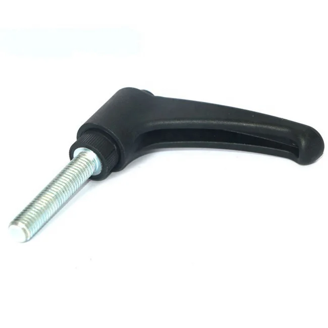 M10*80  black plastic thread clamp lever handle