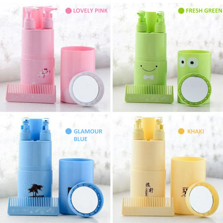 Travel Wash Set Travel Plastic Toothbrush and Toothpaste Case Portable Plastic Toothbrush Box