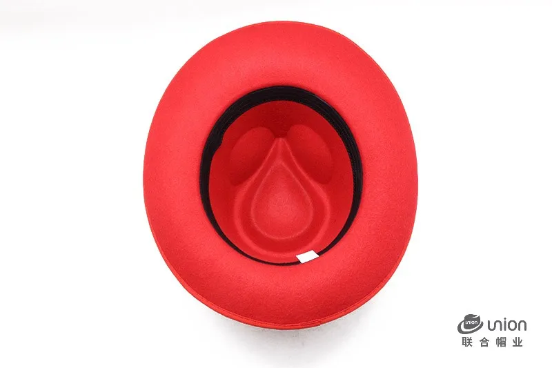 2020 New Fashionflower accessories Women Wide Brim Ribbon Warm Wool Blend Felt Hat Bowler Trilby Fedora Cap Cowboy Hat