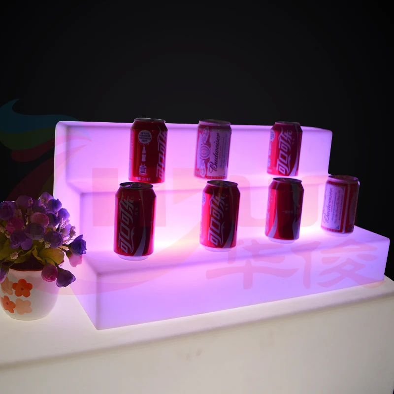 Лидер продаж 2020 полка для бара со светодиодной подсветкой/светодиодный держатель бутылок виски/пластиковый