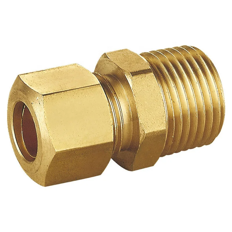 Professional supplier quick couplings brass straight compression male coupling