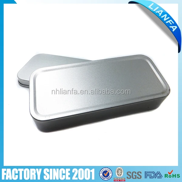 Подарочная/Оловянная коробка для ножей матовая готовая жестяная банка с индивидуальным логотипом прямоугольная металлическая