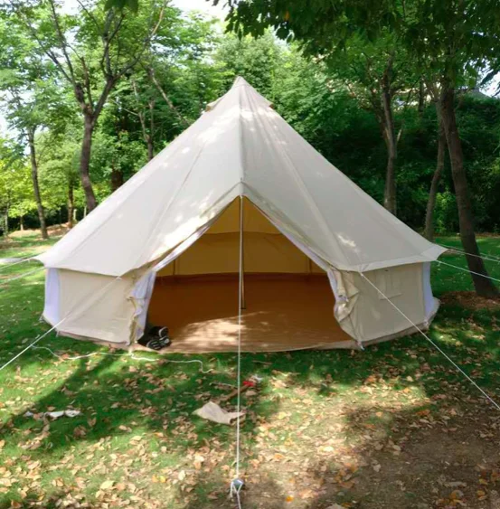 luxury big camping party tent bell tent with wood stove for sale