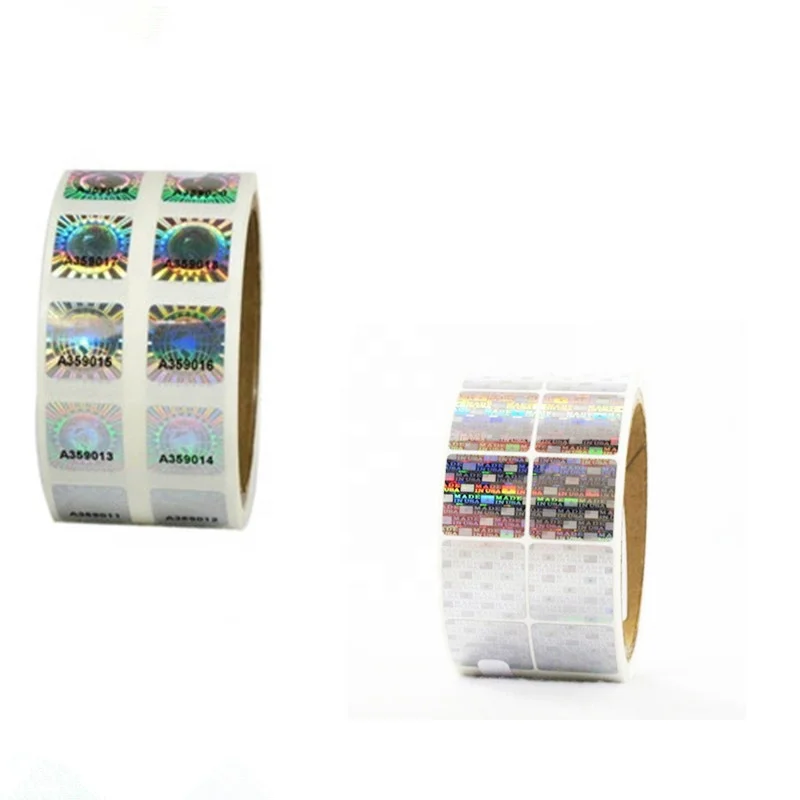 Custom uhf rfid sticker anti-counterfeiting technical security cheap 3D hologram sticker