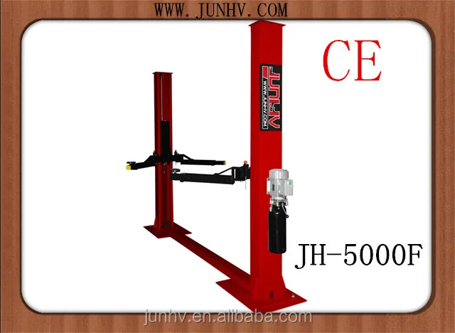 JUNHV JH-5000F mobile 2 sides 2 post manual release car lift with CE