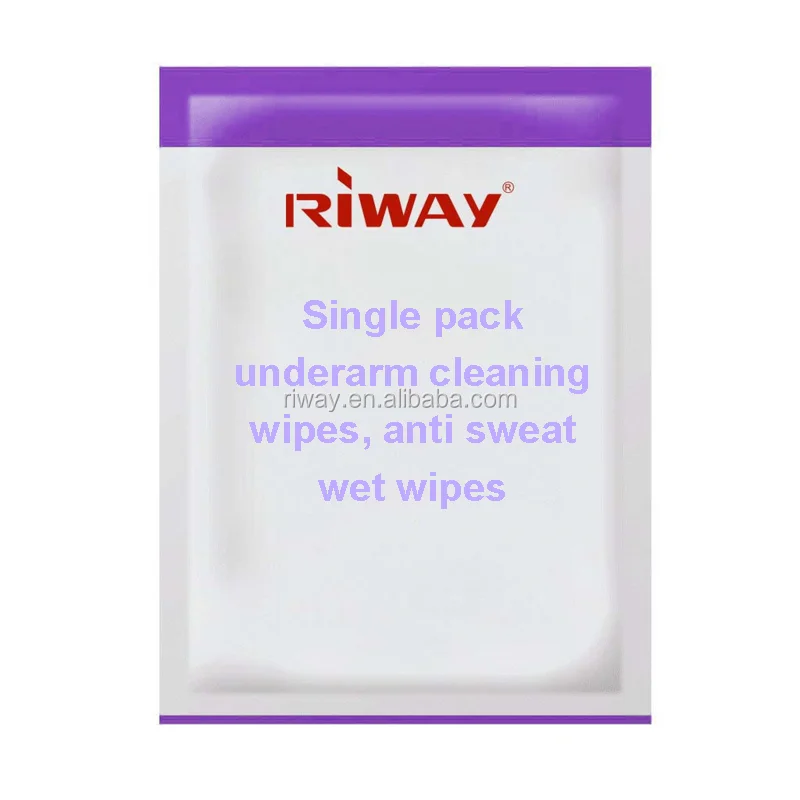Single pack underarm cleaning wipes, anti sweat wet wipes