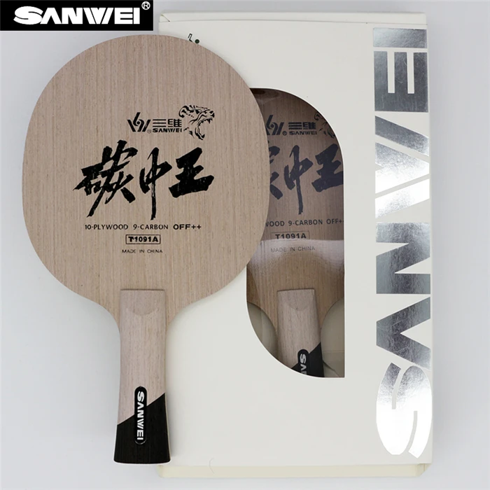 10 wood + 9 Carbon SANWEI table tennis blade/ table tennis bat/ping pong blade:T1091A