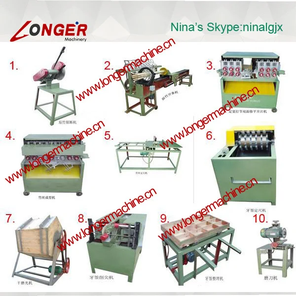 бамбук зубочисткой производственная линия|зуб выбрать обработки линия|зубочистка делая машину