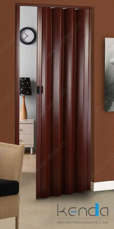 Double wall vinyl panels folding door 6mm