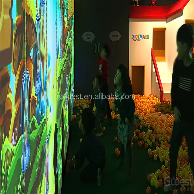 
indoor playground interactive projection floor system kids indoor amusement park equipment with interactive ball pool 