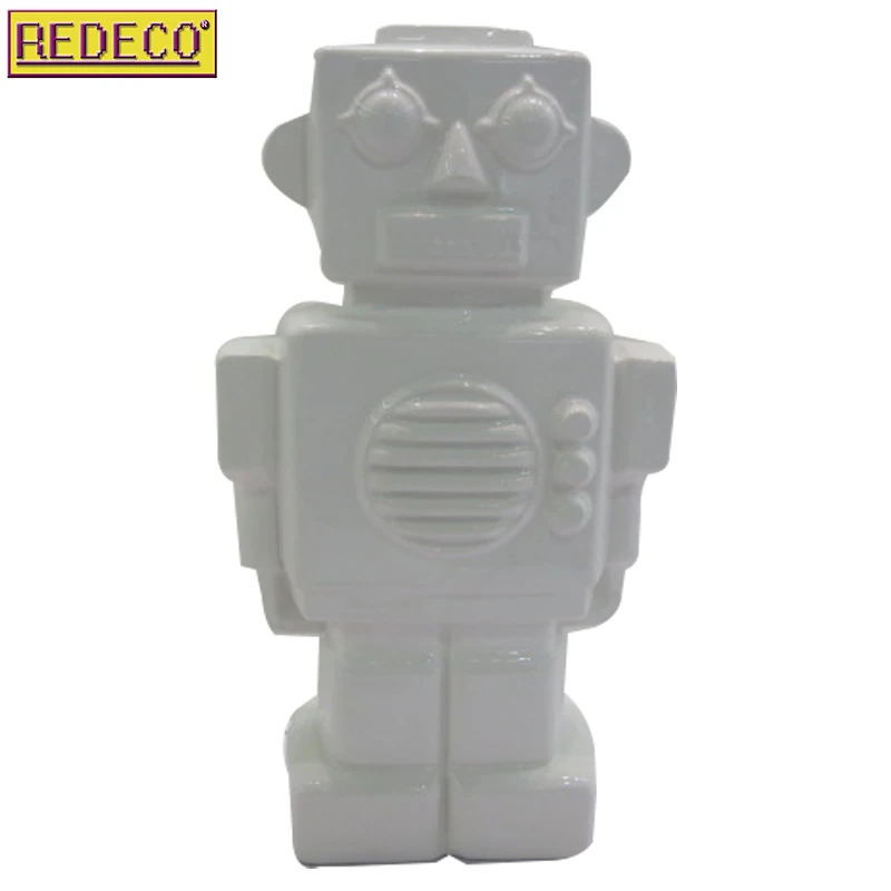 High quality new designed animated ceramic robot for home decoration