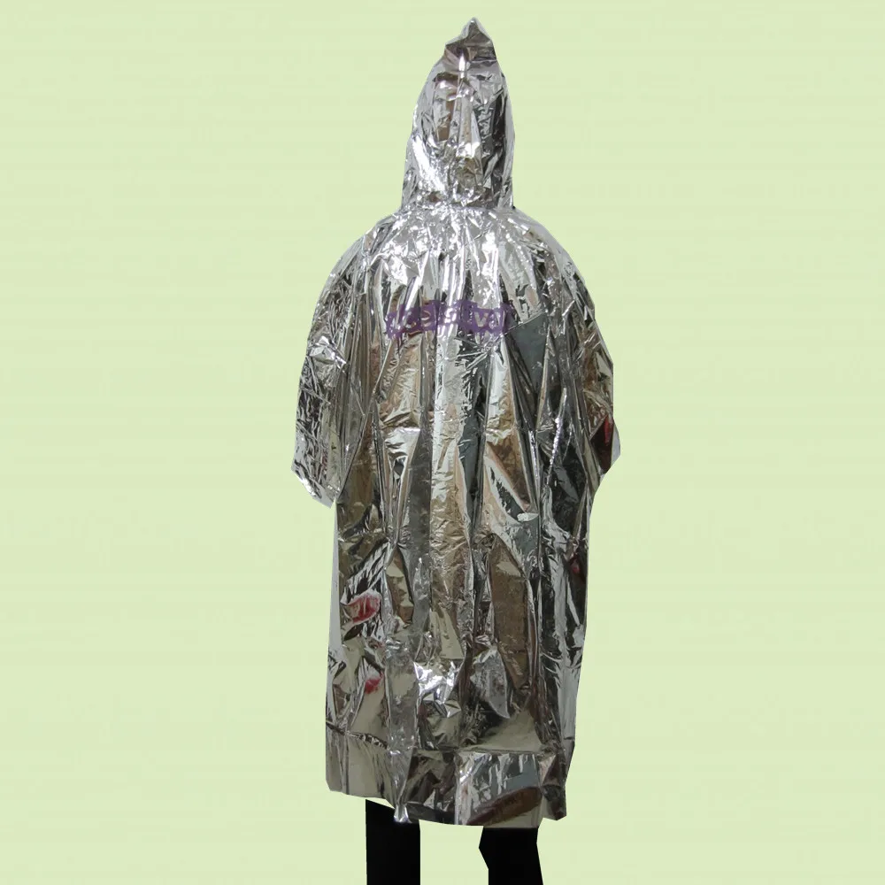 foil emergency rain poncho