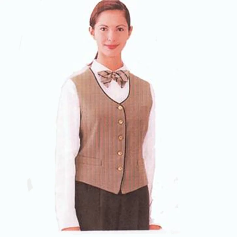 Униформа официанта для отеля, костюм для женщин