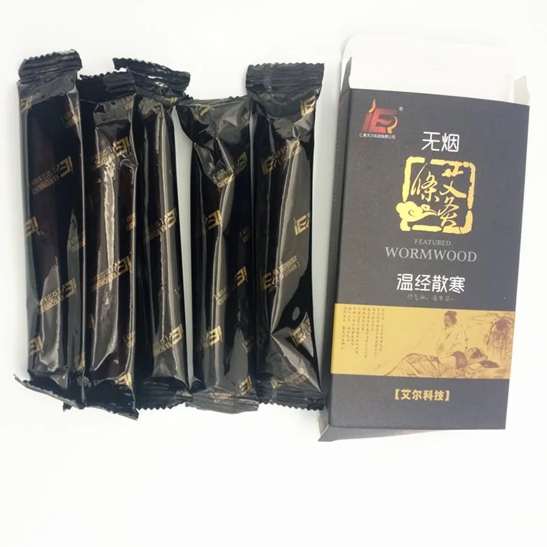 Huasun Traditional Moxibustion Therapy Smokeless Moxa Roll Brand Chinese Black Ce Herbs Size Replace Patch Electric Moxa 3 Years