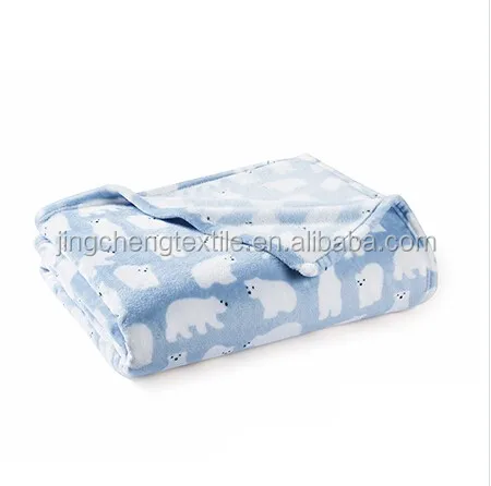 New style hot sale 100%polyester printed super soft flannel fleece blanket