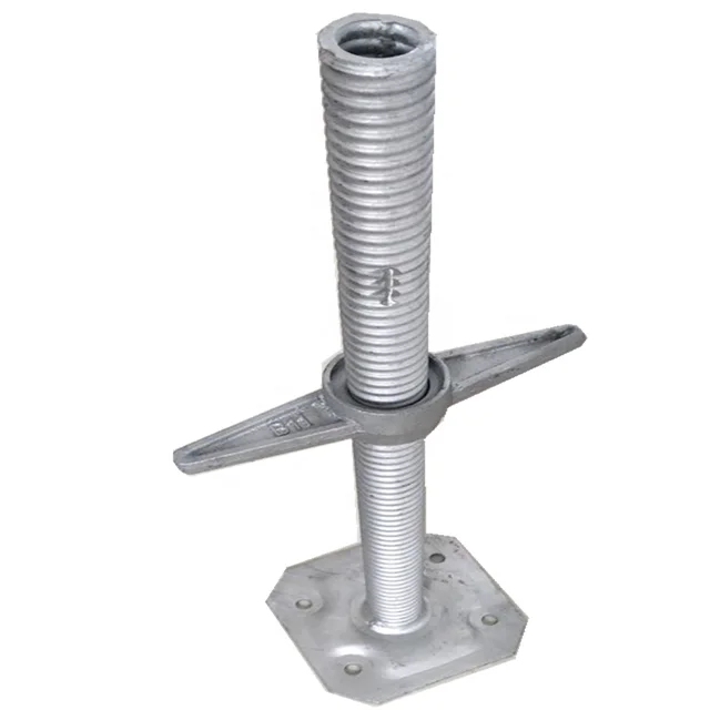 screw jack with swivel base plate