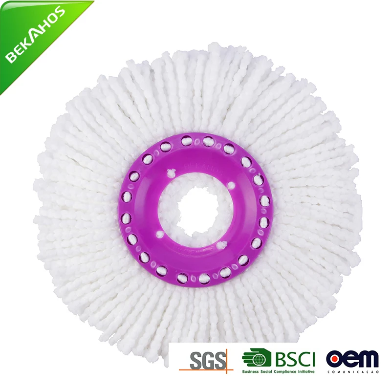 Hand Press 360 Microfiber Spin Wet Mop Stick