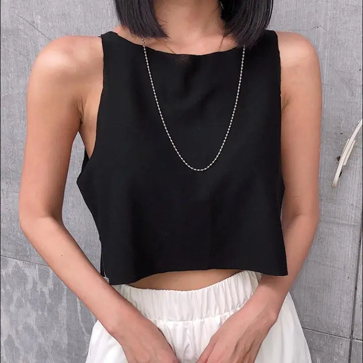 Runwaylover  E146  France style ladies sexy black short top