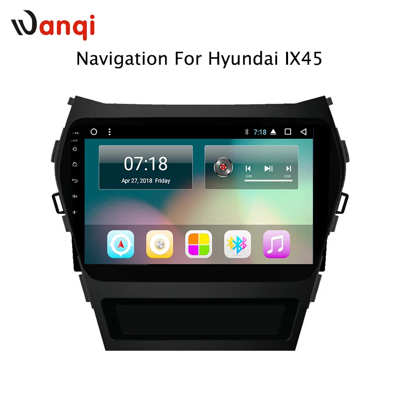 9 дюймовый Полный сенсорный экран андроид 8.1 GPS навигатор для Hyundai IX45 2013-2017 Стерео система с блютуз