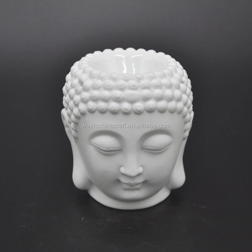 Home decoration porcelain ceramic buddha candle holder