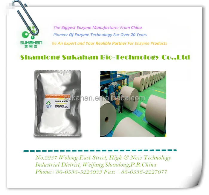 Paper Use Enzymes Stickies reducing enzyme