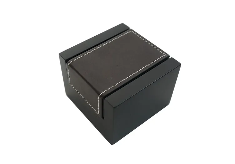 Hot sell customized PU leather matt lamination wooden jewelry packaging box