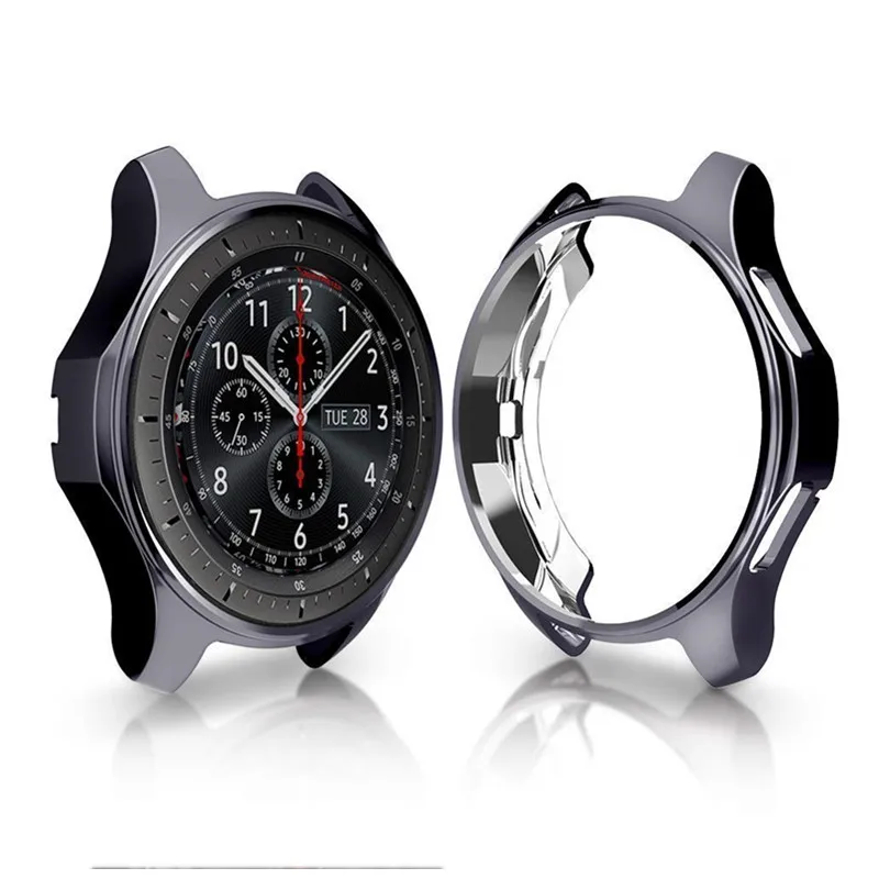 for Samsung Gear S3 Case Soft TPU Plated Protector Case for Gear S3 Frontier All-Around Protective Frame