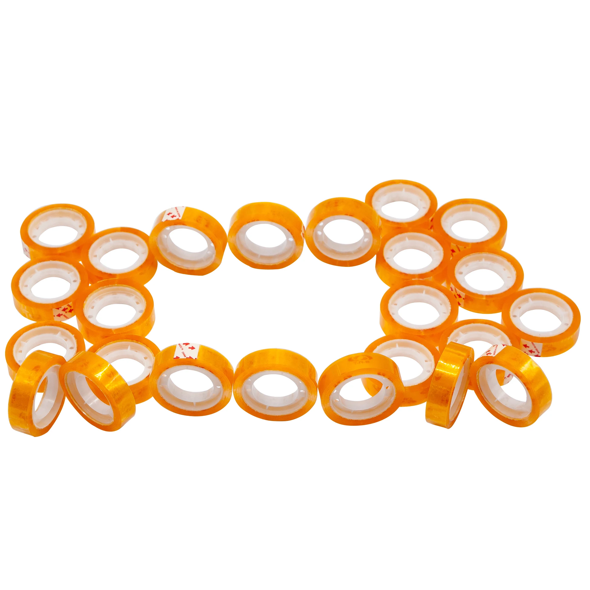 
Hot sale 12mm 15mm 18mm 24mm yellowish golden bopp stationery tape 