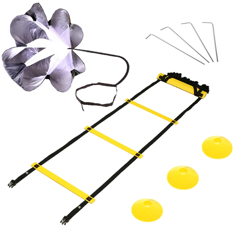 Plastic Disc Cone Sports Training Equipment with Carrier Pack of 50 with a Carry Strap