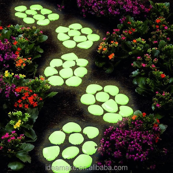 
night light cobble stones for landscaping Glow In The Dark Pebbles 