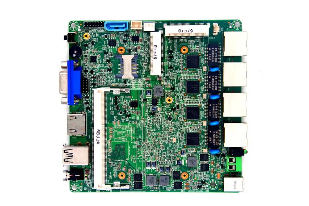 
4 ethernet ports motherboard J1900 pfsense network security mainboard 