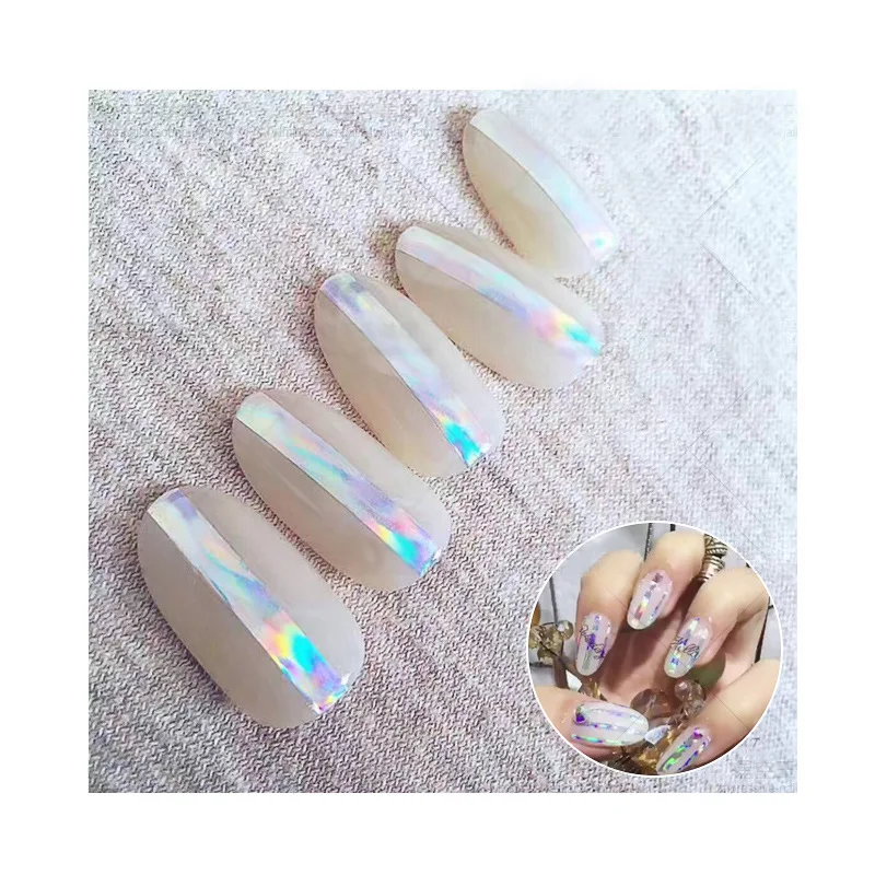 Factory OEM Gold Butterfly Anime Nail Sticker Nails made in China