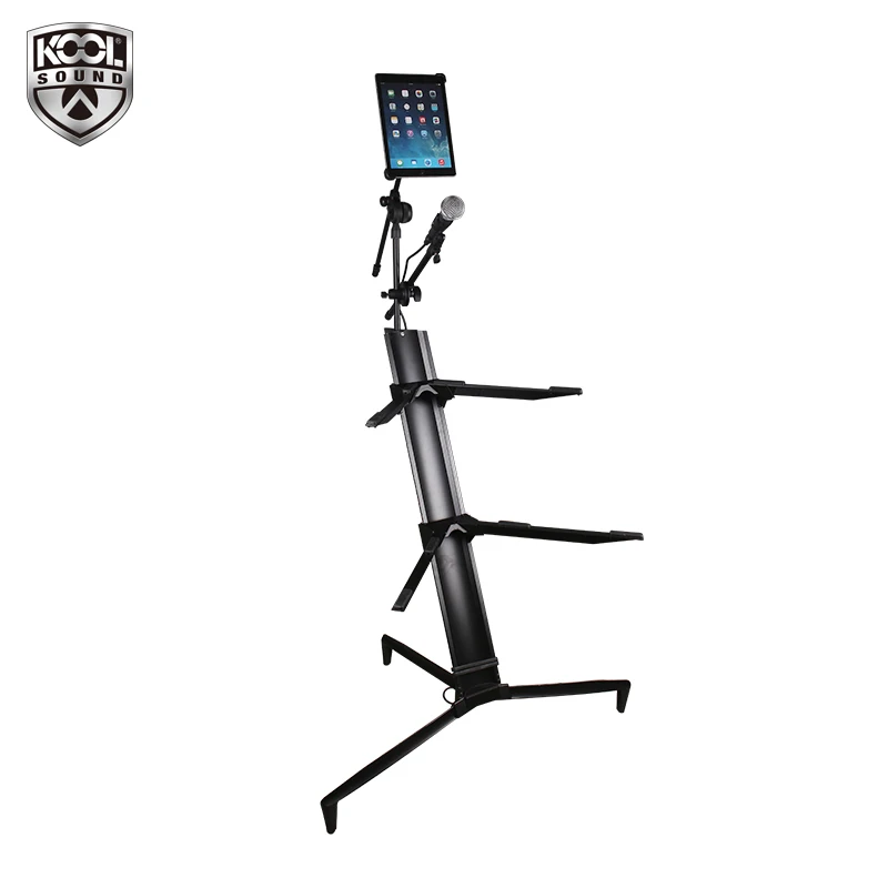 Kool Sound Factory direct sale easily folding adjustable height aluminum alloy plane keyboard stand 1.2M