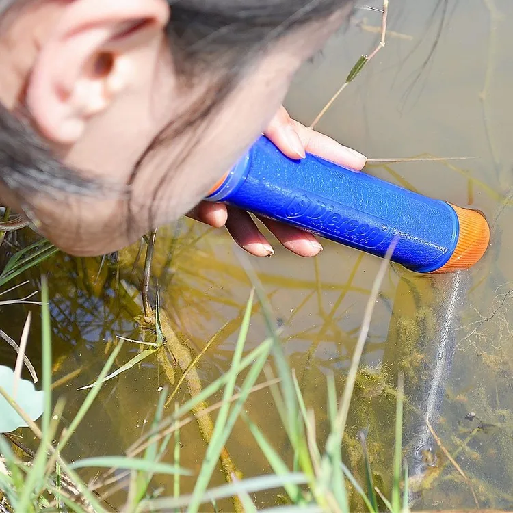 Personal water filter outdoor survival gear mini straw water purifier bacterial removal outdoor equipment
