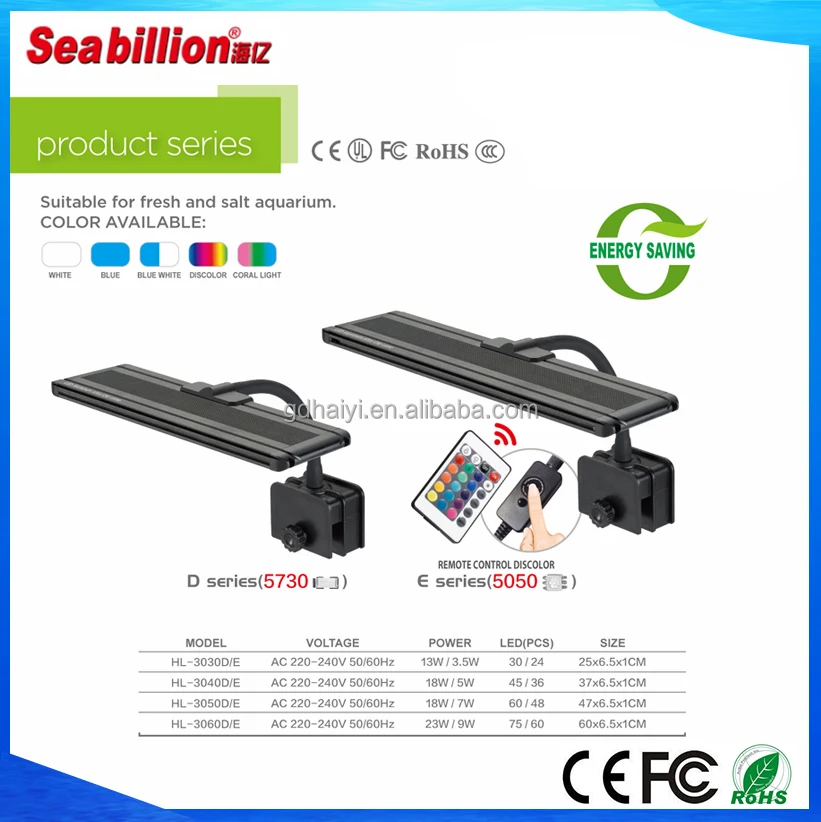 2018 New design Seabillion 13w target adjustable led aquarium clip light HL-3030D