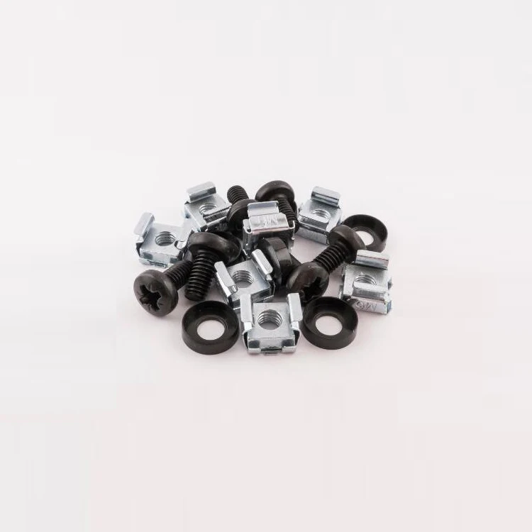 
50 Pkg M6 Mounting screws and square cage nut for server rack cabinet 