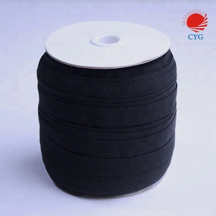 Fold over elastic tape/lycra binding tape nylon and spandex for garment or bags